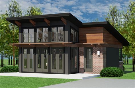 It's just four sides, a bottom, and a roof. Contemporary Butterfly-600 - Robinson Plans