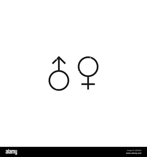 Relationship Psychology Logo Black Female And Male Gender Sign Couple