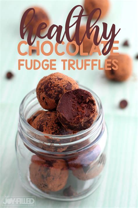 Healthy Chocolate Fudge Truffles Recipe Healthy Chocolate Fudge