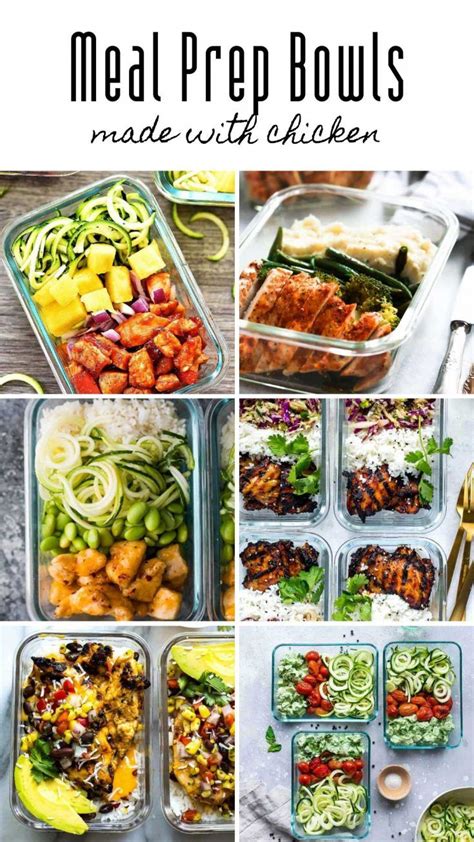 So Many Healthy Meal Prep Bowls You Can Make With Chicken Perfect For