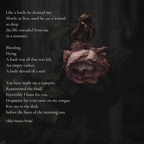 Bloodlust By Chloe Victoria Writes Gothic Poems Writing Poems