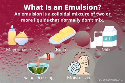 There are two basic types of emulsions: What Is an Emulsion? Definition and Examples