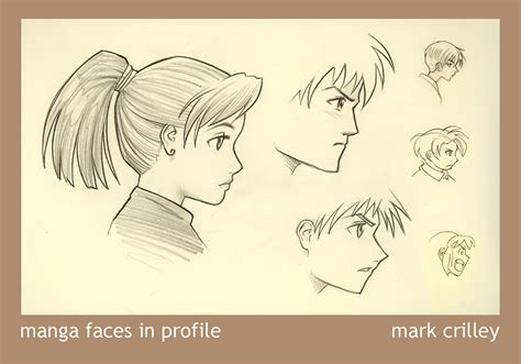 Here is a great anime & manga side profile view face / head drawing method that is very easy to draw with very impressive results. Manga Tutorial Base: Tutorial: Manga Faces