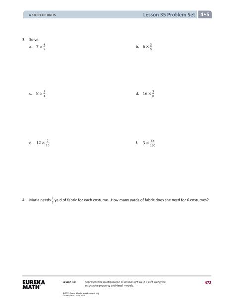 Lesson 12 problem set 5. Eureka Math Grade 4 Module 5 Lesson 35 Problem Set Part II - Kendra Zanotto | Library | Formative