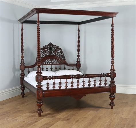 6ft Victorian Colonial Super King Four Poster Bed Antiques Atlas