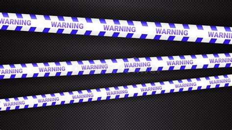 Police Tape Crime Danger Line Caution Police Lines Isolated Warning