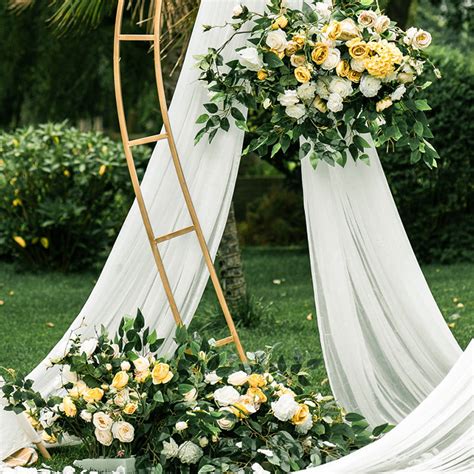 68ft 82ft Wedding Arch Party Backdrop Metal Flower Arch Etsy