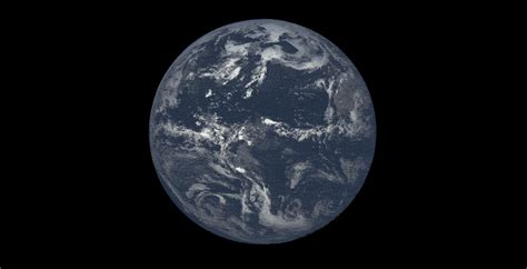 Nasa Offers A Rare Steady View Of The Sunlit Earth