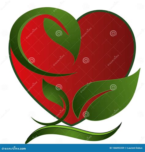 Logotipo Que Simboliza El Amor De La Naturaleza Ilustración Del Vector