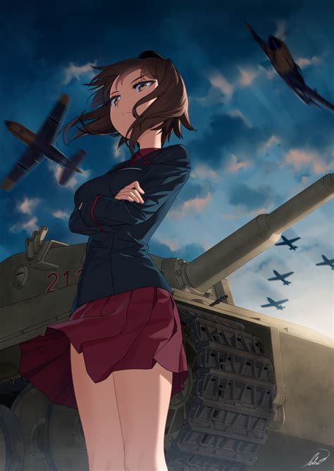 Nishizumi Maho Girls Und Panzer Drawn By Blew Andwhite Danbooru
