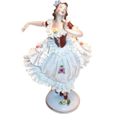 Ballerina Dresden Figurines Dresden Ballerina Figurine Statue Figure