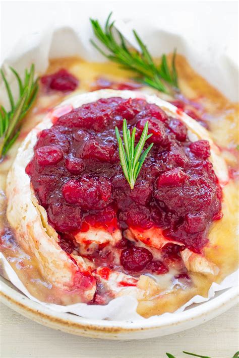 The Best Baked Brie With Balsamic Cherries Averie Cooks