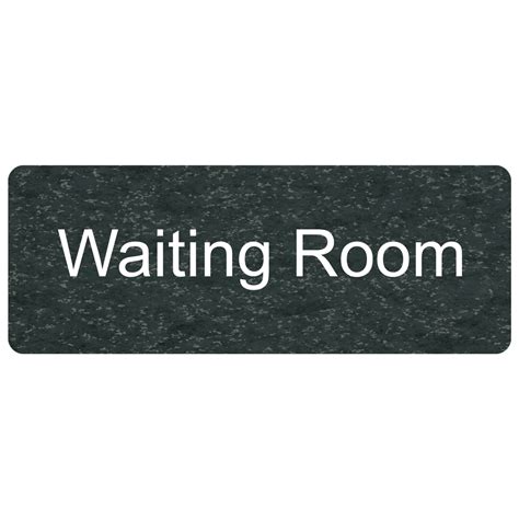 Waiting Room Engraved Sign Egre 640 Whtonchmrbl Wayfinding Room Name