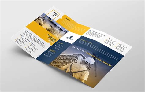 Construction Company Brochure Samples Master Of Template Document