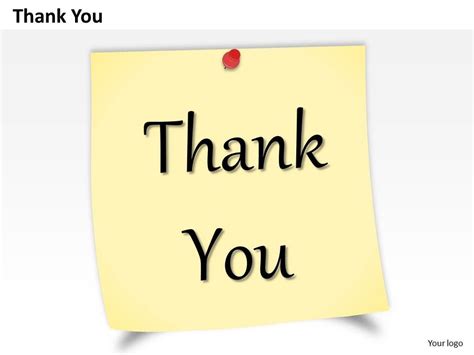 0314 Design Of Thank You Note Powerpoint Slide Template
