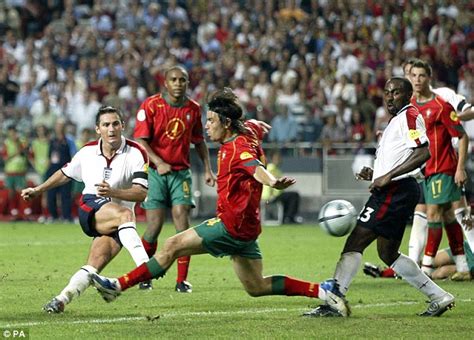 England team records portugal 20. Frank Lampard reaches 100 caps for England | Daily Mail Online