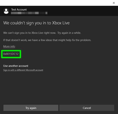 Troubleshooting Xbox Services Sign In Microsoft Game Development Kit