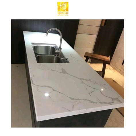Artificial White Quartz Kitchen And Bathroom Tiles Countertop Quartz