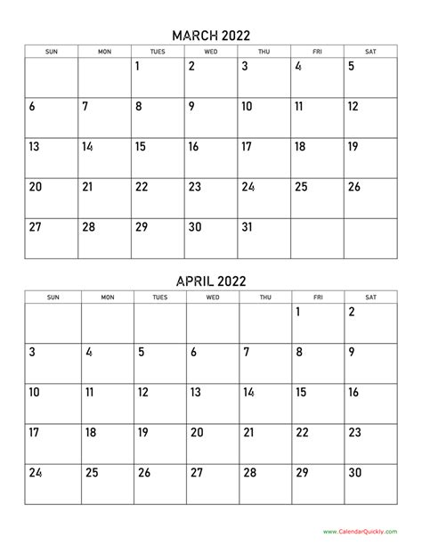 Free Printable Calendar April 2022 To March 2023 Template Calendar Design