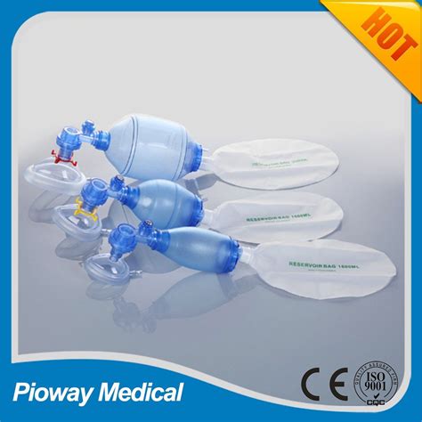 Pvc Disposable Ambu Bag Manual Resuscitator For First Aid Use China