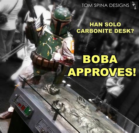 Star Wars Han Solo Carbonite Desk Custom Furniture Tom Spina Designs