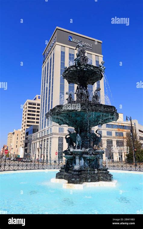 Court Square Fountain Montgomery Alabama Usa Stock Photo Alamy