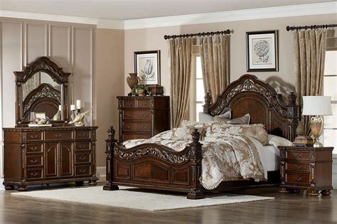 Shop from the world's largest selection and best deals for handmade traditional bedroom furniture sets. NEW Traditional Brown Finish 5 pieces Bedroom Set w. Queen ...