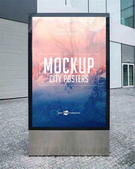 Free City Poster Mockups (PSD)