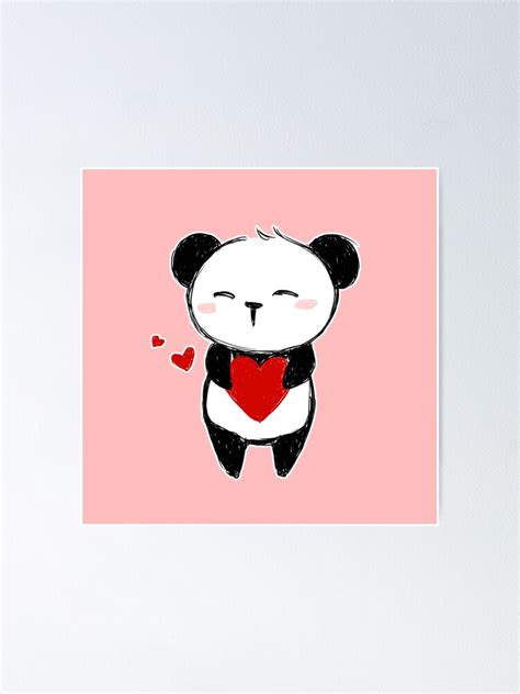 Póster Panda Love De Belindafrs Redbubble