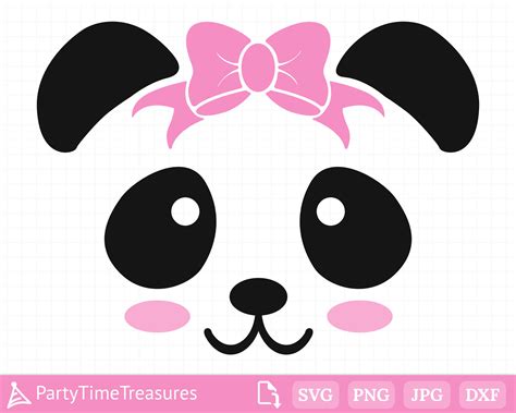 Cute Panda SVG For Cricut Panda Face Svg Cartoon Panda Svg Etsy UK