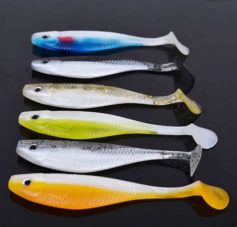 New Pcs Mixed Colors Soft Plastic Lures Fishing Lure Soft Bait