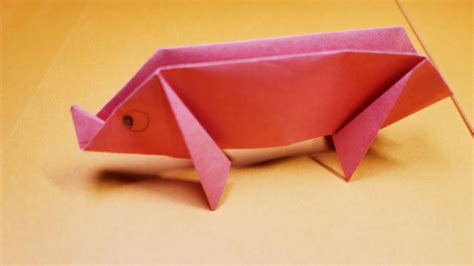 Easy Paper Pig To Make Origami Easy Pig Youtube