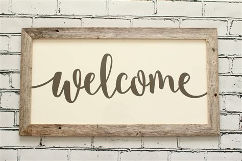 Wooden Signs | Welcome Sign | Free Shipping Over $75