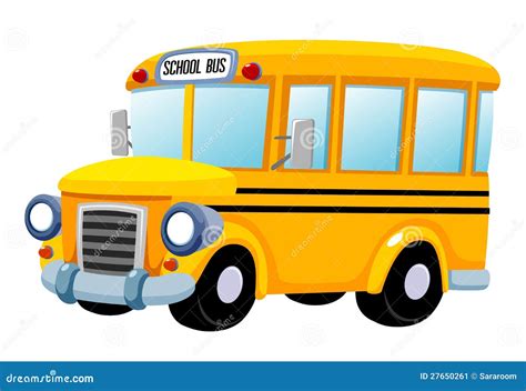 School Bus Stock Vector Illustration Of Elementary Cartoon 27650261