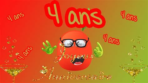 Sur cette carte d'anniversaire gratuite animée vous trouverez en arrière plan un bouquet de roses voilà la recette pour un anniversaire réussi ! Carte anniversaire 4 ans animée - Ti bank