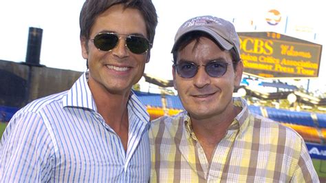 Rob Lowe And Charlie Sheen Friends Selebritytoday