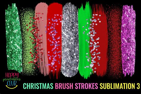 Christmas Brush Strokes Sublimation Brush Strokes Background So Fontsy