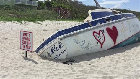 Melbourne Beach Ghost Ship Will Remain Until Turtle Nesting Ends