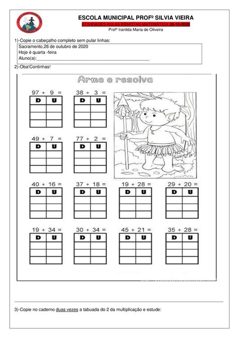 2º Ano Plano De Aula E Atividades De MatemÁtica NÚmeros Problemas E