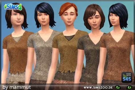 Blackys Sims 4 Zoo Fur Top 4 By Mammut • Sims 4 Downloads