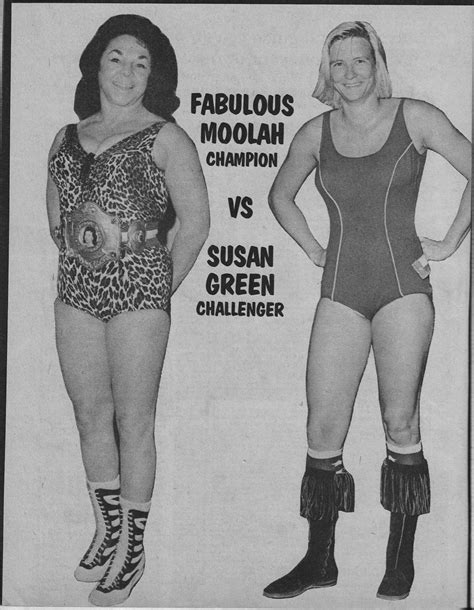Fabulous Moolah Vs Susan Green Monthly Magazine Pro Wrestling