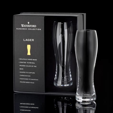 Waterford Elegance Lager Glass Pair Gracious Style