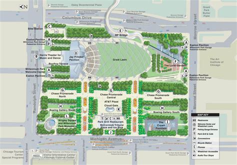 Millenuim Park Chicago Map Randolph St And Columbus St Chicago • Mappery