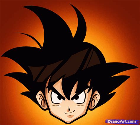 How To Draw Goku Easy Dragon Ball Painting Dragon Drawing Cross