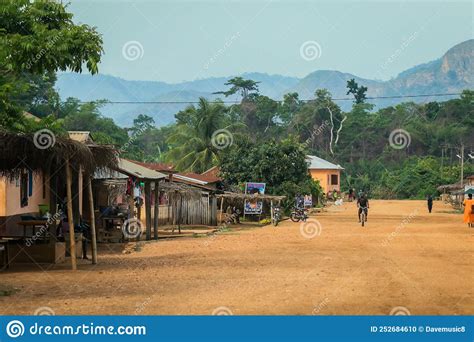 Picture Of The Local Countryside Life In African Ghana Village