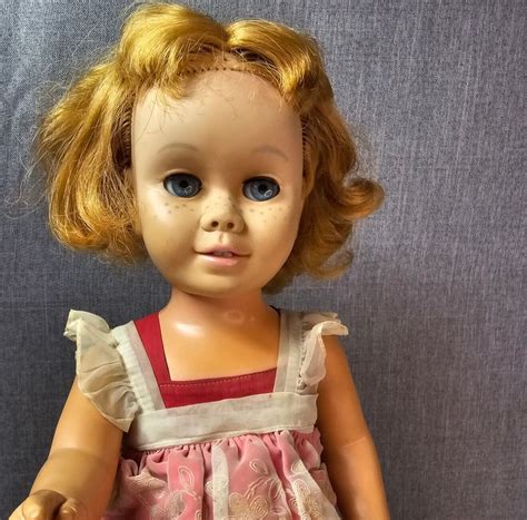 Vintage Chatty Cathy Doll Some Tlc Original Outfit Pull String Missing