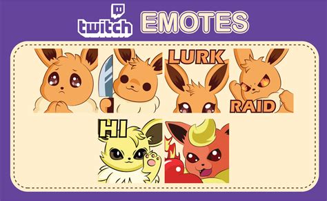 Pokemon Emotes Custom Twitch Emotes Twitch Custom Emotes Aesthetic