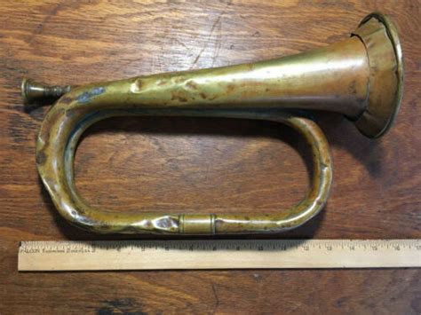 Original Civil War Bugle Brass Antique Price Guide Details Page