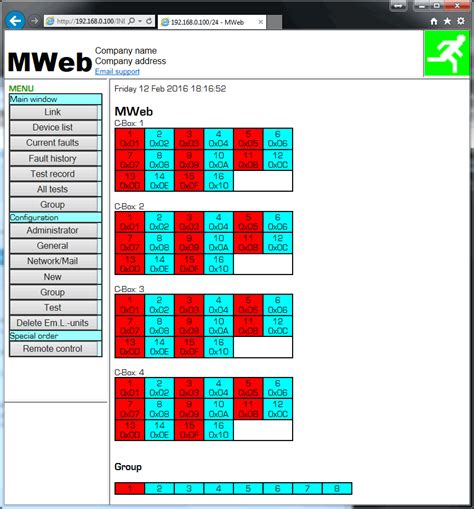 Mweb Groups Configuration Sander Elektronik Ag