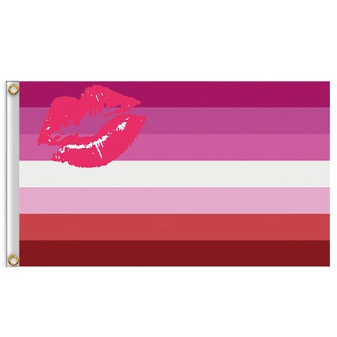 Lipstick Lesbian Flag Pride Lgbt 90x150cm 3x5ft Polyester Banner Decoration T Club Vivid